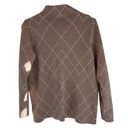 Tahari  Brown Cream Tan Mockneck Sweater Photo 2