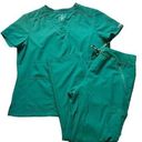 MedCouture ‘Insight’ Scrub Set Hunter Green Photo 0