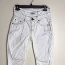 One Teaspoon  Hoodlums mid waist stretched fitted bow leg white jeans size 27 Photo 1