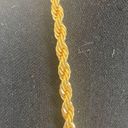 Twisted Napier Gold Tone  Rope Necklace Photo 1