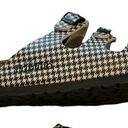 Birkenstock Papillio By  Florida Black & White Houndstooth 3 Strap 7.5 Bohomenian Photo 4