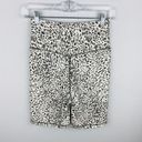 Balance Collection  Gray White Animal Print Athletic Pull On Yoga Shorts Womens M Photo 1