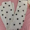 Peach Love white bell bottoms with black stars Photo 0