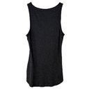 Vince  Darby Ribbed Fitted High Neck Tank Grey 067MHG Medium Photo 2