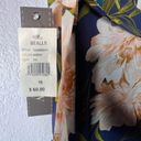 Luxology Navy Floral Print Chiffon High Low Faux Wrap Dress Size 16 New! Photo 15