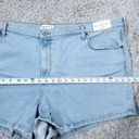 Abercrombie & Fitch Abercrombie High Rise 4" Mom Shorts Light Wash Blue Stretch Denim Size 24 37 Photo 7