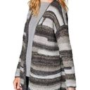 J.Jill  Intarsia Cardigan Sweater Size XS Multi Zinc Gray NWT Textured Mature Photo 4