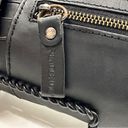 Pendleton  Black Leather Zip Wallet Clutch Wristlet Wool Accent 4.5 × 9" Photo 4