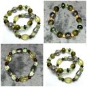 NEW! Sugar NY Vintage Green Stretch Beaded Bracelet Set Photo 1