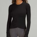 Lululemon  Close to Crossing Long Sleeve *Rulu Black Women's 6 Photo 0