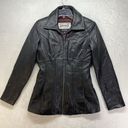 wilson's leather Wilsons Pelle Studio Leather Jacket Womens S Full Zip Black Mid Length Zip Liner Photo 0