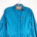 Patagonia  XS Rain Coat Blue Jacket Mid Length Zipper Pockets Zip Front 1178 Photo 2