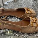 Flat Mauve Buckle Sling Backs Shoes Tan Size 11 Photo 2