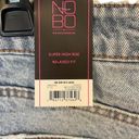 No Bo  New Light Wash Super Hi Rise Relaxed Fit 90s Distressed Denim Blue Jeans Photo 9