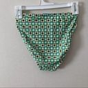 Modcloth NWOT  The Frankly High Waisted Bikini Bottoms Green Retro Daisy Print Photo 79