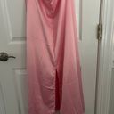 Amazon Pink Satin Slip Dress Photo 2