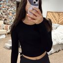 Sky And Sparrow Cinched Long Sleeve Crop Top Photo 0