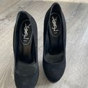 Saint Laurent Black Suede Tribtoo 105 Platform Pumps Photo 3