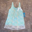 julie's closet NEW  White & Blue Lace Tank Top w/ Bow NWT Photo 0