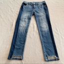 White House | Black Market  Blue Denim Tuxedo Straight Crop Jeans - Size 00 Photo 1