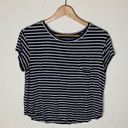 American Eagle outfitters black and white striped T-shirt ( M ) Photo 0