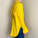 Urban Outfitters Outfitter Yellow Cut Out Back Hi-Low Button Down Shirt Photo 3