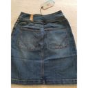 prAna  Broadway Organic  Stretch Cotton Jean Mini Skirt True Blue Size 0 Photo 4