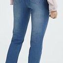 Peace Love World  Girlfriend Jeans Front Slit Straight Medium Wash Womens Size 28 Photo 1