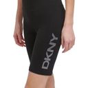 DKNY  SPORT Women's Embellished Logo Bike Shorts Stretchy Comfy Black XS NWT Photo 0