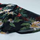 American Eagle  Black Floral Sheer Boho Kimono  Summer Cover-Up Size XS-S Photo 4