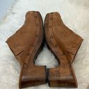 Jack Rogers  Brown Clogs Size 7 M Heel Wood Leather Heels Slip OnJack Photo 8