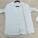 Vince  Rib Cotton Knit Button-Up Top in Quartz Photo 7