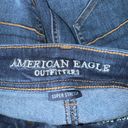 American Eagle Kick Boot Dark Wash Super Stretch Denim Jeans Size 10 Short Photo 5