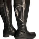 Dream Paris Dream Pairs Black Knee High Riding Boots Side Zipper Buckles 1.25 inch Heel Sz 5 Photo 1