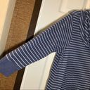 Westbound  Blue Striped Cowl Neck 3/4 Sleeve Knit Top 1X Photo 5