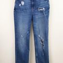 We The Free  People High Waist Slim Ripped Stretch Ankle Cropped blue jeans 27 Photo 1