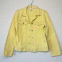 CAbi Spring / Summer Yellow Denim Jean Jacket Small Photo 2