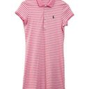 Ralph Lauren  Pink & White Stripe Polo Shirt Dress Photo 6