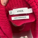 Vince  100% Cashmere Oversized Cowl Neck Sweater size Large Hot Pink Photo 2