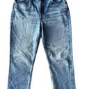 RE/DONE  70's Stove Pipe Straight Leg Jeans in Cool Medium Blue Photo 6