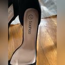 Boohoo Never Worn  Black Stiletto Barely There Two Part Heel Photo 10