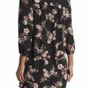 BCBGeneration BCBG Black Floral 3/4 Sleeve Tunic Dress Size 2 NWT Photo 1