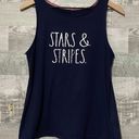 Rae Dunn STARS & STRIPES July Tank Top Dark Blue Ladies MED Photo 0