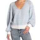 Free People  blue and White sweater Photo 0