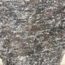 Caslon  Zip Back High Low Linen Blend Melange Knit Sweater Gray Size 1 Photo 7