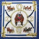 Hermès Vintage Hermes Silk Carre 90 Equipages Ledoux Carriages Scarf Photo 0