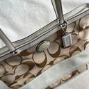 Coach Vintage Tan & Ivory Shoulder Tote Purse Photo 2