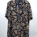 Westbound 013. Laura Scott Blue Printed Button Down Shirt Top Blouse 18W Photo 0