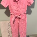 Skies Are Blue Pink Denim Jumpsuit/Pantsuit Photo 3