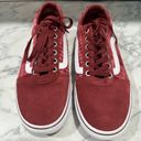 Vans  ward platform plaid red white low-top sneakers women’s size 9 Photo 2